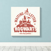 Wachtend op mijn brief naar HOGWARTS™ Canvas Afdruk (Insitu (Houten vloer))