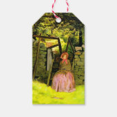 Wachtende vrouw (John Everett Millais) Cadeaulabel (Voorkant)