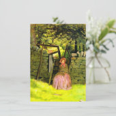 Wachtende vrouw (John Everett Millais) Kaart (Staand voorkant)