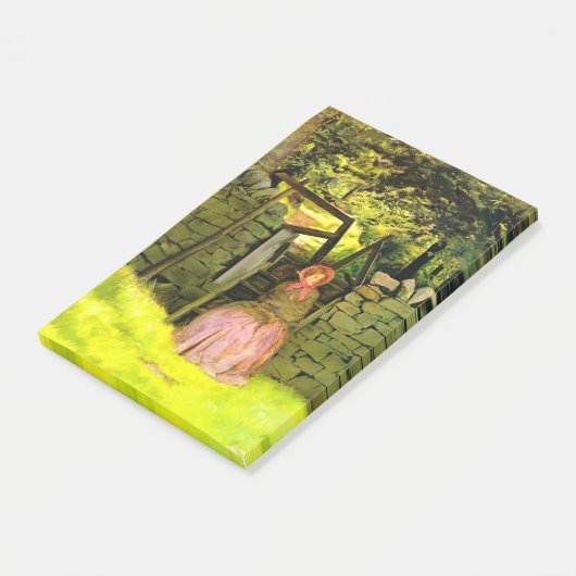 Wachtende vrouw (John Everett Millais) Post-it® Notes (Schuin)