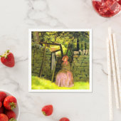 Wachtende vrouw (John Everett Millais) Servet (Insitu)