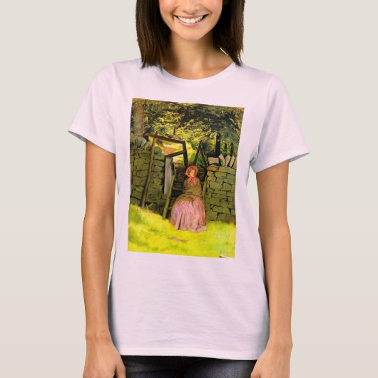 Wachtende vrouw (John Everett Millais) T-shirt (Voorkant)