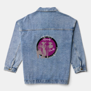Wachter van Harmonie: Een Oproep tot Natuurbehoud Denim Jacket