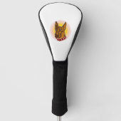 Wachthond Belgische Malinois Herder Golfheadcover (Voorkant)