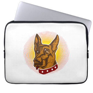 Wachthond Belgische Malinois Herder Laptop Sleeve