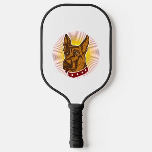 Wachthond Belgische Malinois Herder Pickleball Paddle (Voorkant)