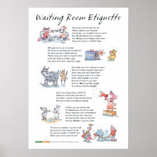Wachtkamer Etiquette - A2 Poster