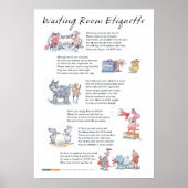 Wachtkamer Etiquette - A2 Poster (Voorkant)