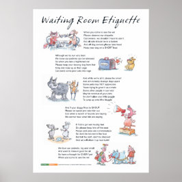 Wachtkamer Etiquette - A2 Poster