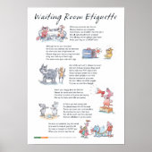 Wachtkamer Etiquette - A3 Poster (Voorkant)
