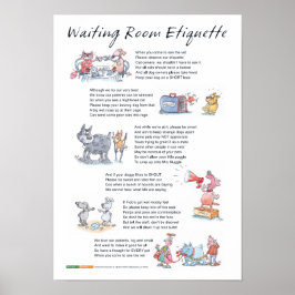 Wachtkamer Etiquette - A3 Poster