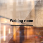 wachtkamer kleefstoffen opslagruimte kantoor venst raamsticker (Vel 2)