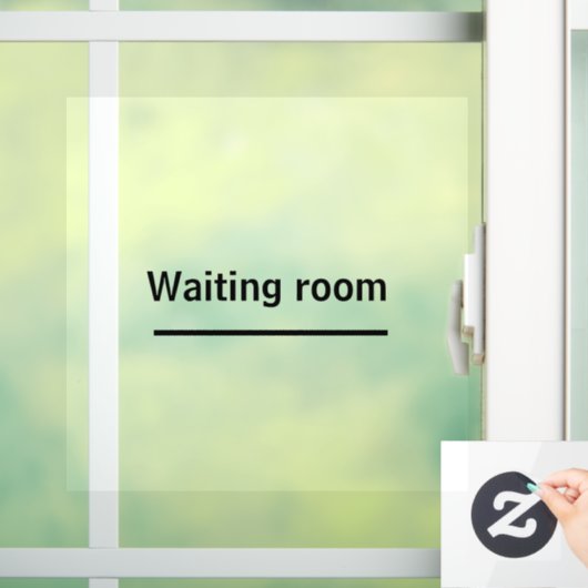 wachtkamer kleefstoffen opslagruimte kantoor venst raamsticker (Huis)