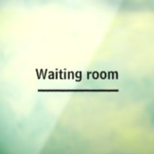 wachtkamer kleefstoffen opslagruimte kantoor venst raamsticker (Vel 3)