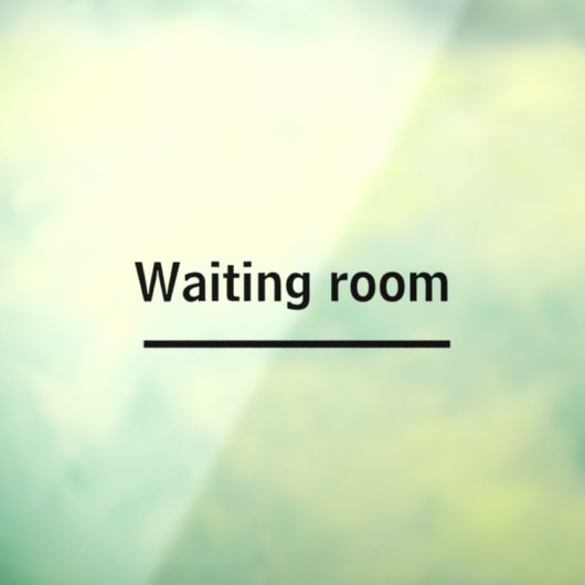 wachtkamer kleefstoffen opslagruimte kantoor venst raamsticker (Vel 3)