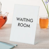 Wachtkamer Reclamebord Met Voetstuk (Insitu)