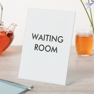 Wachtkamer Reclamebord Met Voetstuk