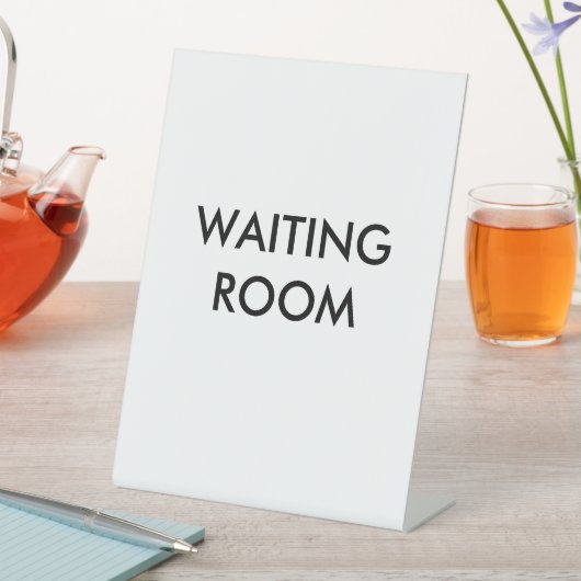 Wachtkamer Reclamebord Met Voetstuk (Insitu)