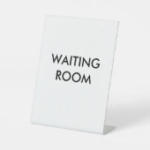 Wachtkamer Reclamebord Met Voetstuk (Voorkant)