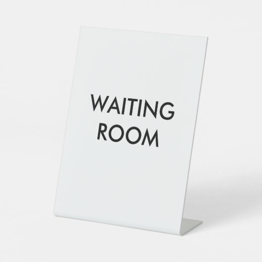 Wachtkamer Reclamebord Met Voetstuk (Voorkant)