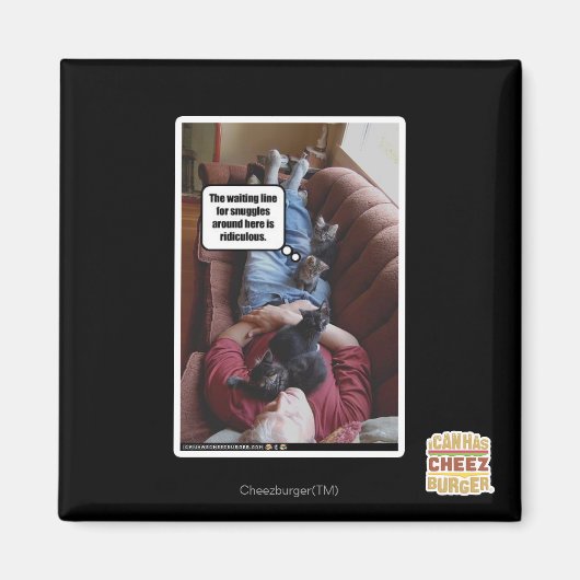 Wachtlijn voor knuffels magneet (Voorkant)