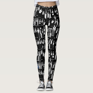 Wachtrij, meer wachtrij Fited.Black BG Leggings