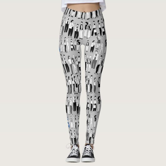Wachtrij, meer wachtrij LGrey BG Leggings (Voorkant)