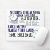 wachttijd op het werk muismat (Met muis)