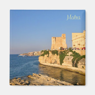 Wachttoren in Saint Paul's Bay in Malta Magneet