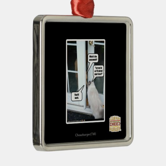 Wachtwoord Metalen Ornament (Rechts)