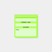 Wachtwoord Post-It Notities (Groen) Post-it® Notes (Voorkant)