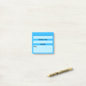 Wachtwoord Post-It-notities voor websites (Blauw) Post-it® Notes (Op bureau)
