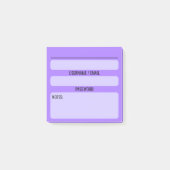 Wachtwoord Post-It-notities voor websites (Paars) Post-it® Notes (Voorkant)