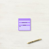 Wachtwoord Post-It-notities voor websites (Paars) Post-it® Notes (Op bureau)