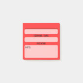 Wachtwoord Post-It-notities voor websites (Rood) Post-it® Notes (Voorkant)