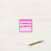Wachtwoord Post-It-notities voor websites (roze) Post-it® Notes (Op bureau)