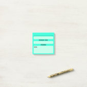 Wachtwoord Post-Its voor websites (Turquoise) Post-it® Notes (Op bureau)
