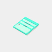Wachtwoord Post-Its voor websites (Turquoise) Post-it® Notes (Schuin)