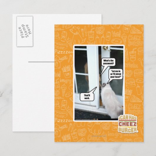 Wachtwoord tevreden briefkaart (Voorkant / Achterkant)