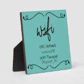 Wachtwoord voor bezoeker WIFI-informatie Fotoplaat (Voorkant)