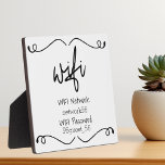 Wachtwoord voor bezoeker WIFI-informatie Fotoplaat<br><div class="desc">Dit ontwerp werd gecreeerd door digitale kunst. Het kan op het gebied worden gepersonaliseerd dat door de foto en/of de tekst te veranderen wordt verstrekt. Of het kan worden aangepast door de klik te kiezen om de andere optie aan te passen en de kleur op de achtergrond te verwijderen of...</div>