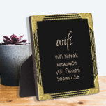 Wachtwoord voor Gastbezoeker WIFI-informatie Wacht Fotoplaat<br><div class="desc">Dit ontwerp werd gecreeerd door digitale kunst. Het kan op het gebied worden gepersonaliseerd dat door de foto en/of de tekst te veranderen wordt verstrekt. Of het kan worden aangepast door de klik te kiezen om de andere optie aan te passen en de kleur op de achtergrond te verwijderen of...</div>