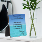 Wachtwoord voor Vacation Beach Home WIFI-informati Fotoplaat