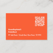 Wachtwoord voor Wi-Fi Internet Guest Visitekaartje (Achterkant)