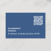 Wachtwoord voor Wi-Fi Internet Guest Visitekaartje (Achterkant)