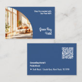 Wachtwoord voor Wi-Fi Internet Guest Visitekaartje (Voorkant / Achterkant)