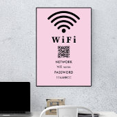 Wachtwoord voor Wi-Fi QR-code | Scannen naar verbi Poster