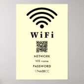 Wachtwoord voor Wi-Fi QR-code | Scannen naar verbi Poster (Voorkant)