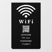 Wachtwoord voor Wi-Fi QR-code | Scannen naar verbi Raamsticker (Vel)