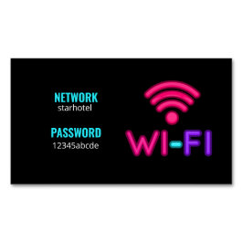 Wachtwoord voor WiFi-netwerk Magnetisch Visitekaartje